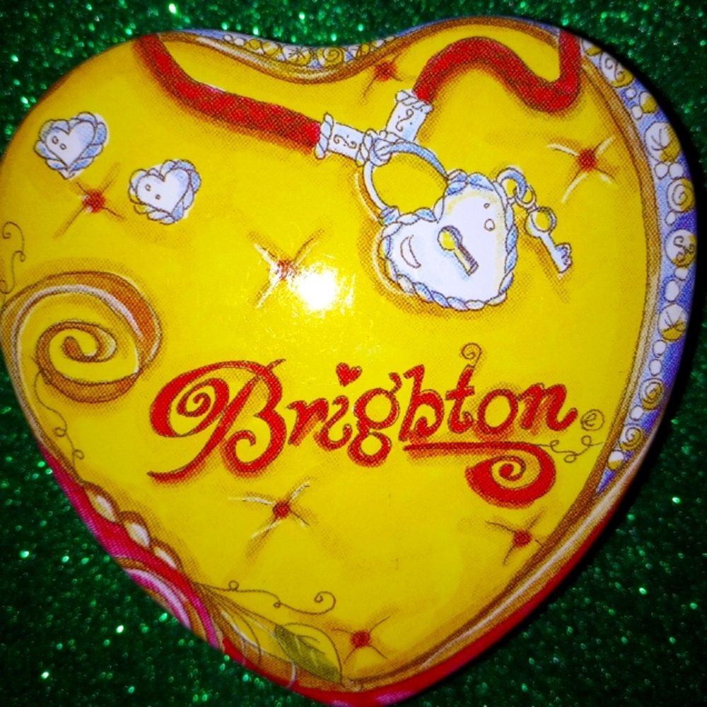 Brighton heart shaped metal jewelry tin
